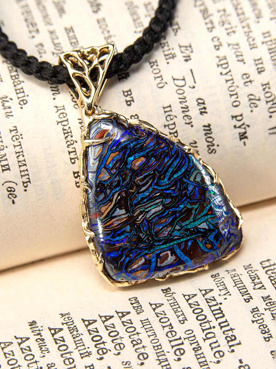 Opal Halskette Gold Unisex Anhänger Lord of the Rings Stil Geschenk für besondere Menschen  im Angebot 6