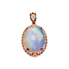 Opal Necklace Sterling Silver Gold Plated