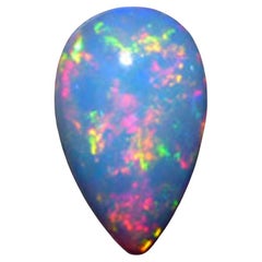 Opale en forme de poire - environ 6,80 carats - Incroyable jeu de couleurs !
