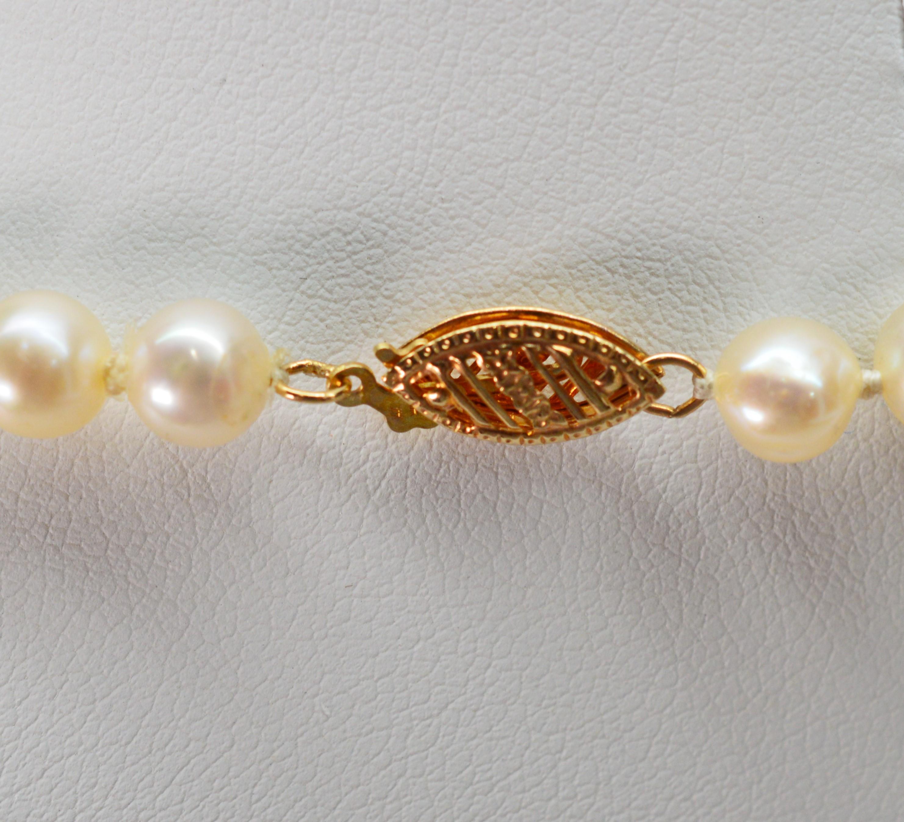 Women's Opal Pearl Gold Pendant Necklace