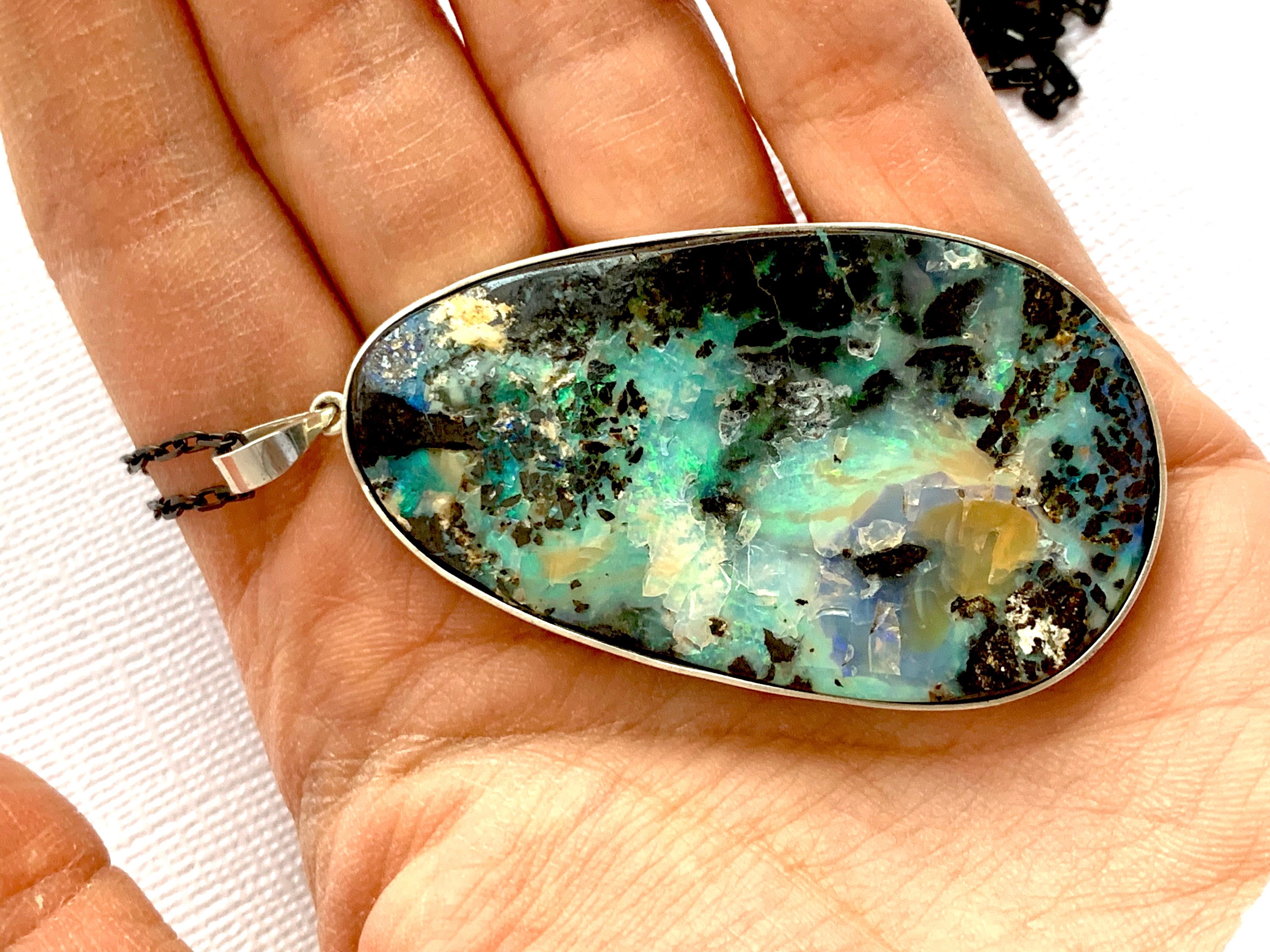 Contemporary Opal Pendant