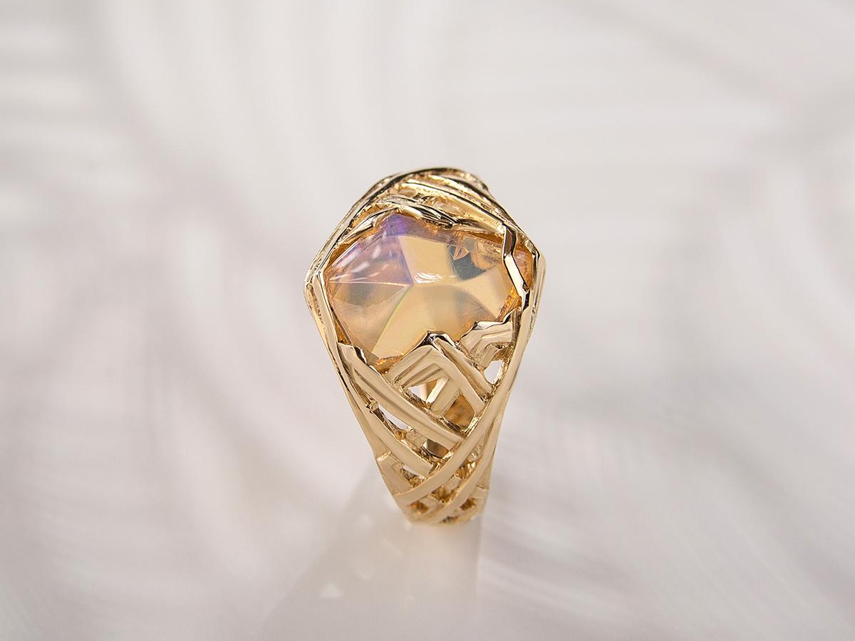 Opal Ring Karat Gold Natural Ethiopian Art Deco style Jewelry For Sale 6