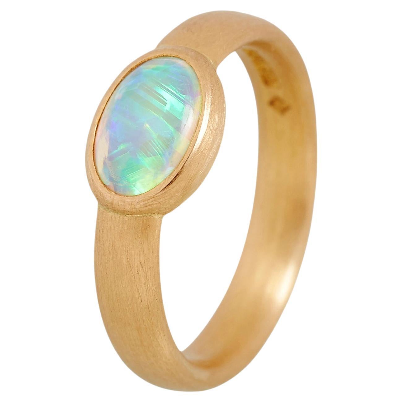 Opal Ring, 22 Carat Gold For Sale