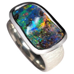 Opal Ring Precious australischen echten Opal Geschenk Hochzeitstag Frau natürlich