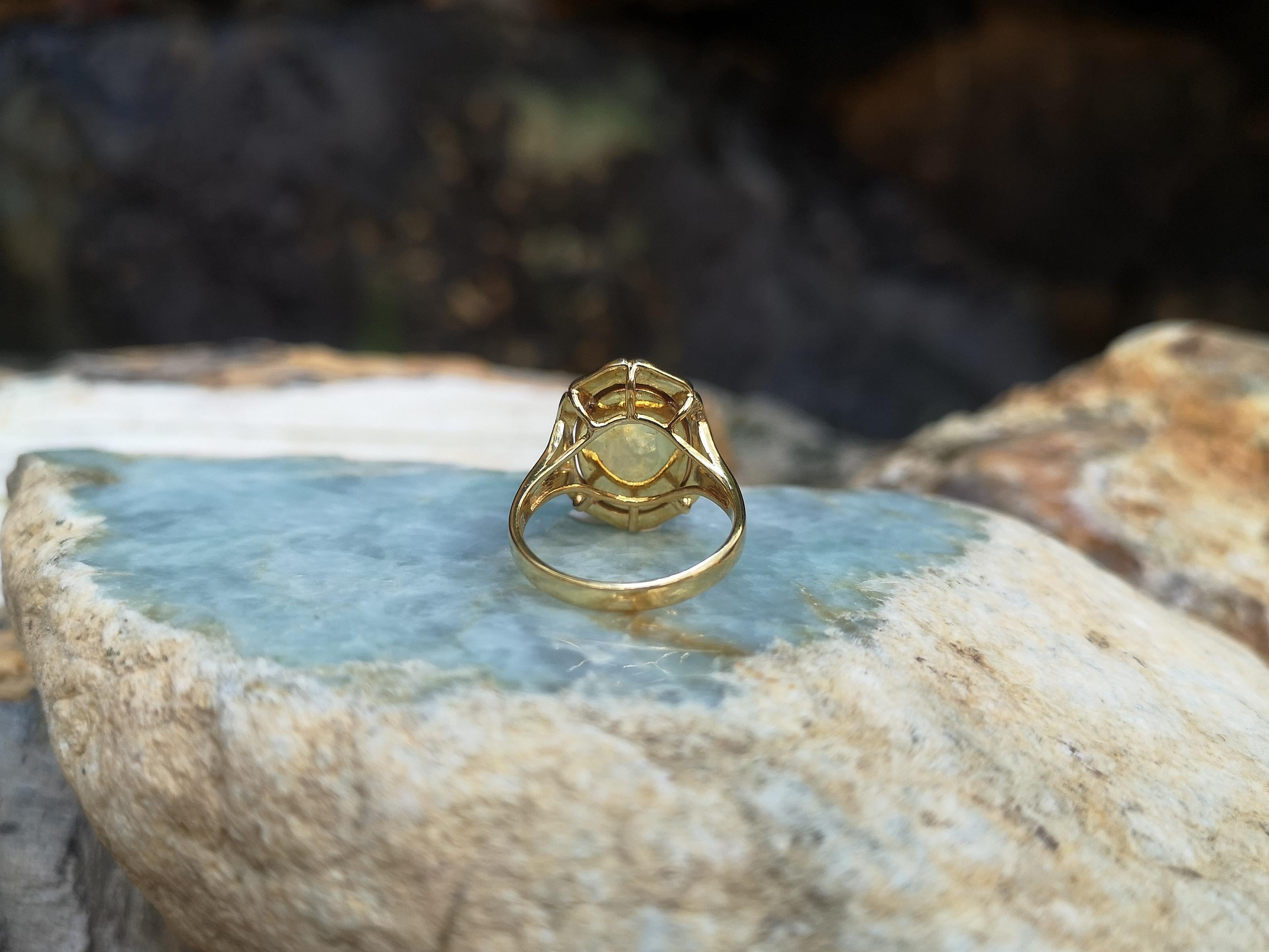 Opal Ring Set in 18 Karat Gold Settings For Sale 3