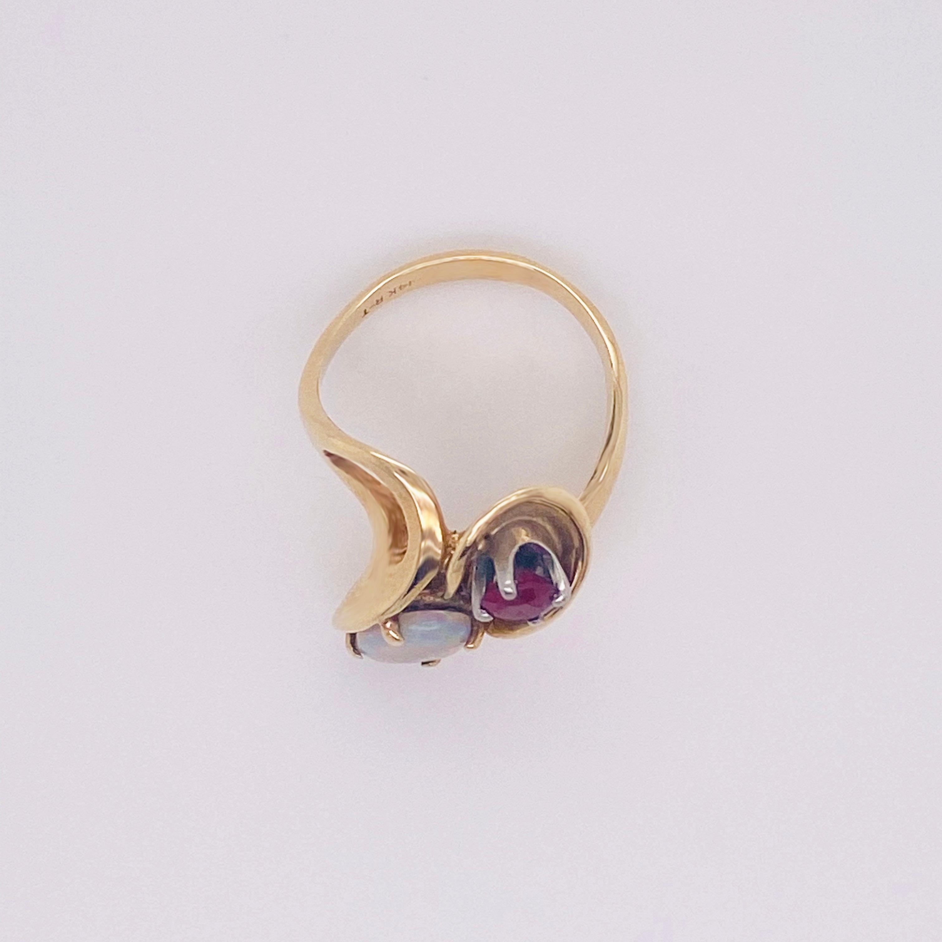 ruby and opal ring