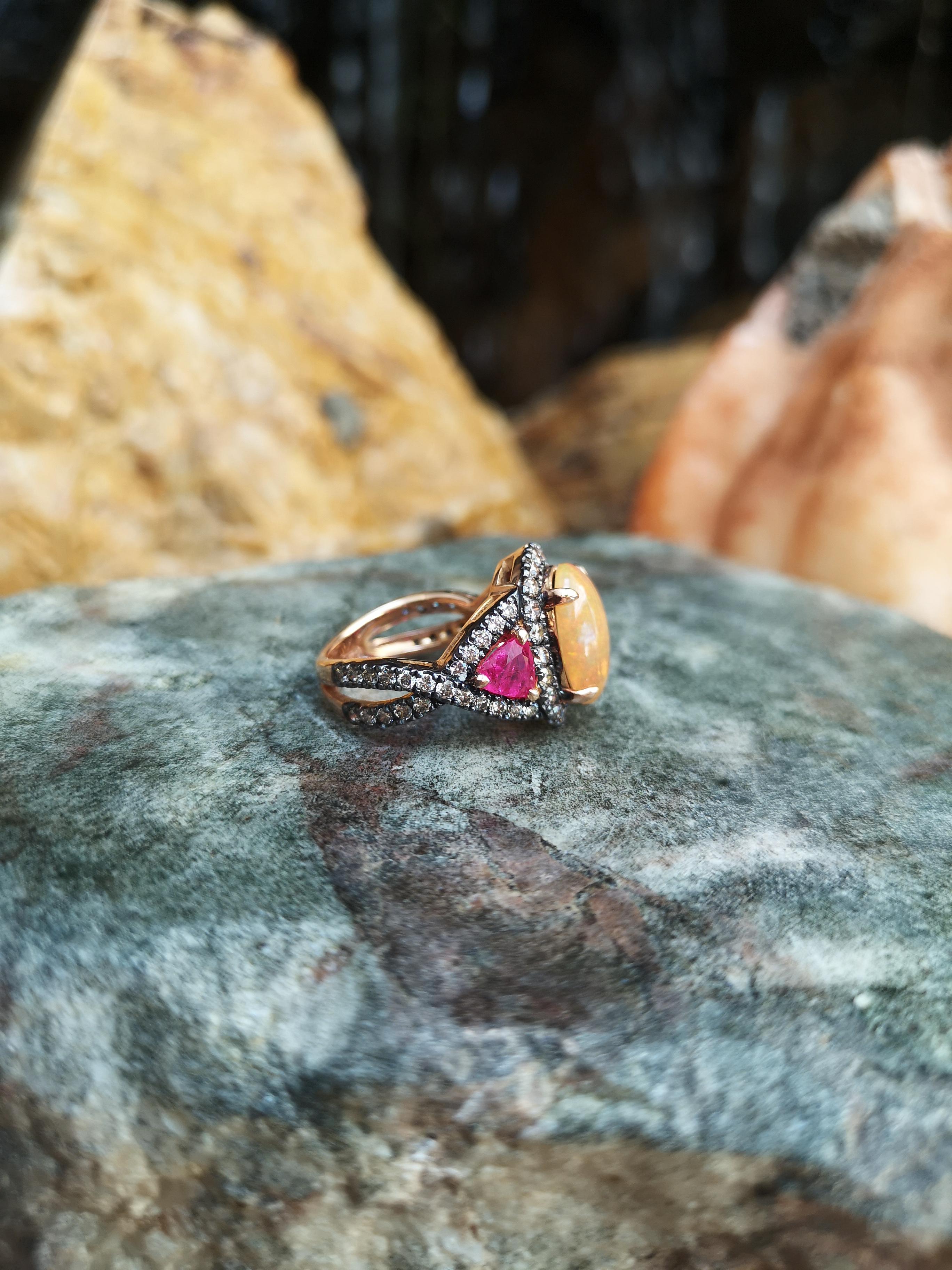 brown opal ring