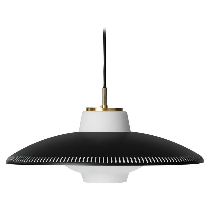 Opal Shade Black Noir Pendant by Warm Nordic For Sale