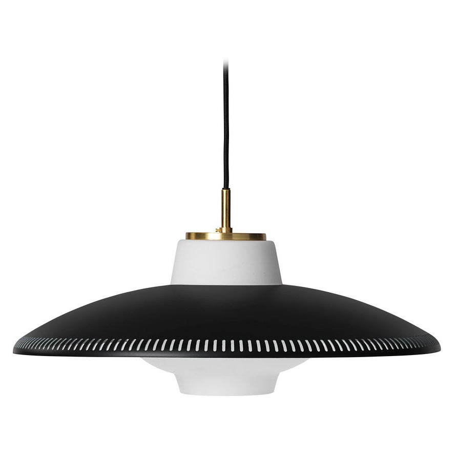 Opal Shade Black Noir Pendant by Warm Nordic