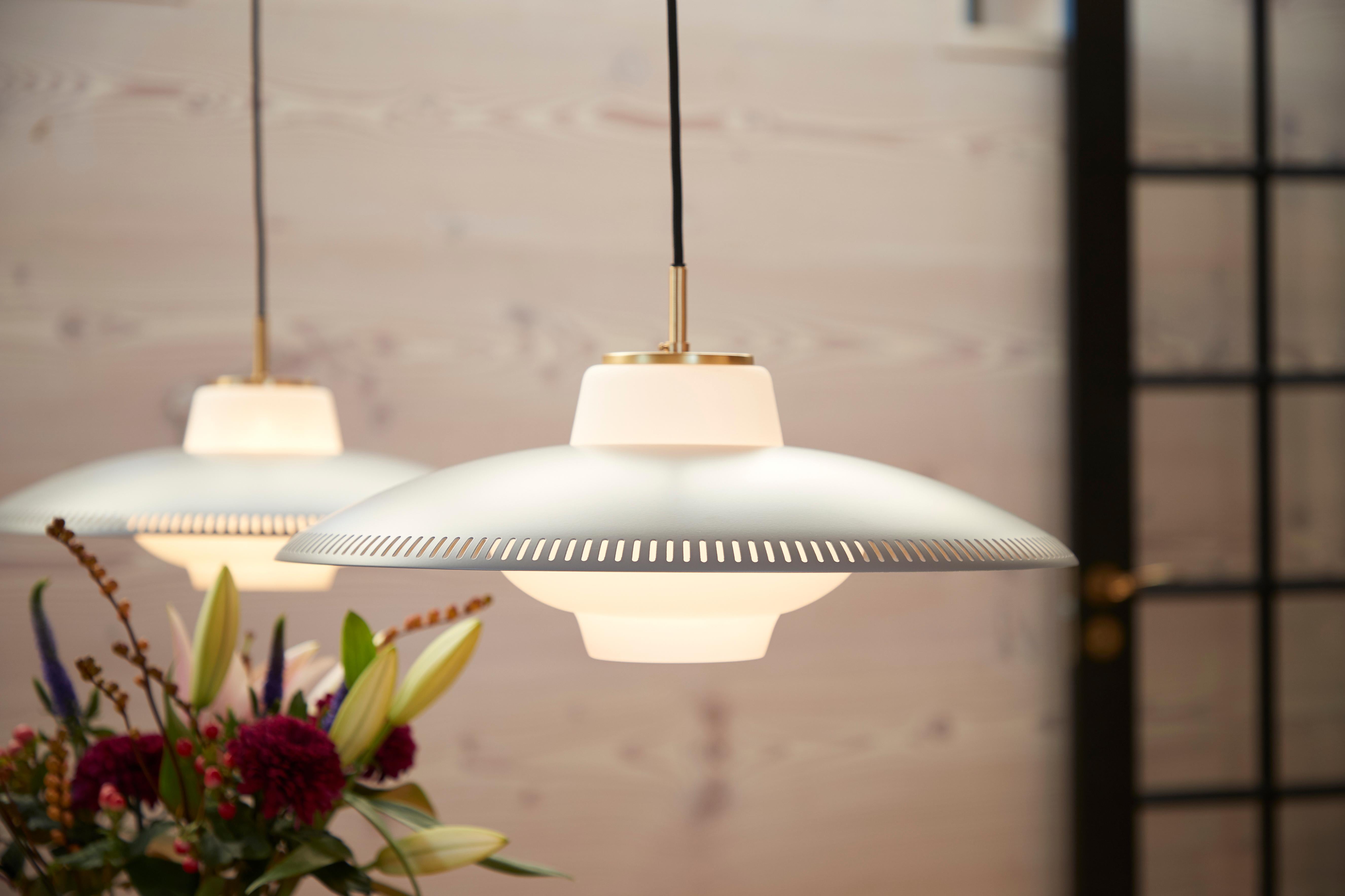 Opal Shade Pendant Lamp, by Arne Hovmand-Olsen from Warm Nordic For Sale 7