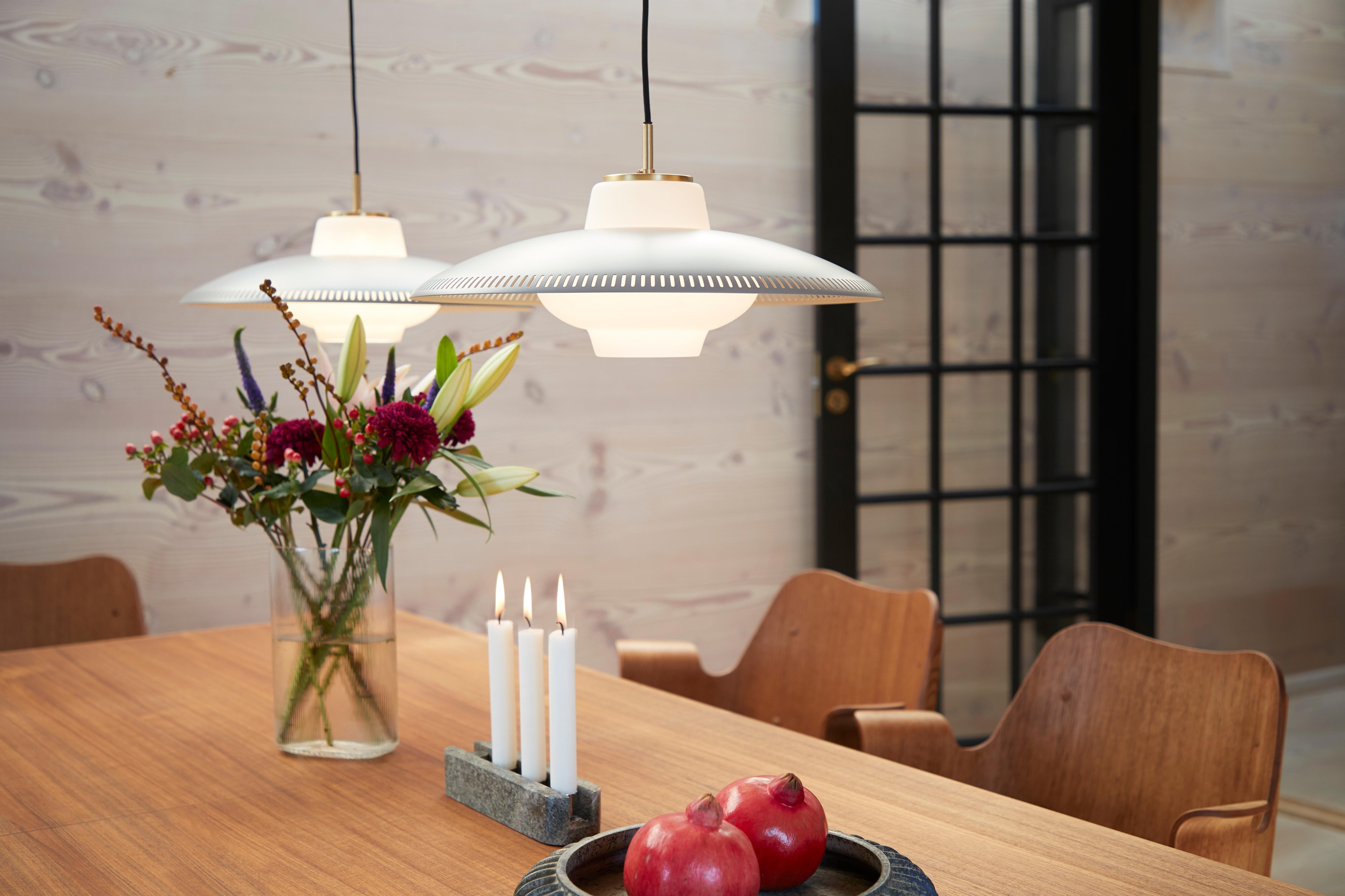 Opal Shade Pendant Lamp, by Arne Hovmand-Olsen from Warm Nordic For Sale 9