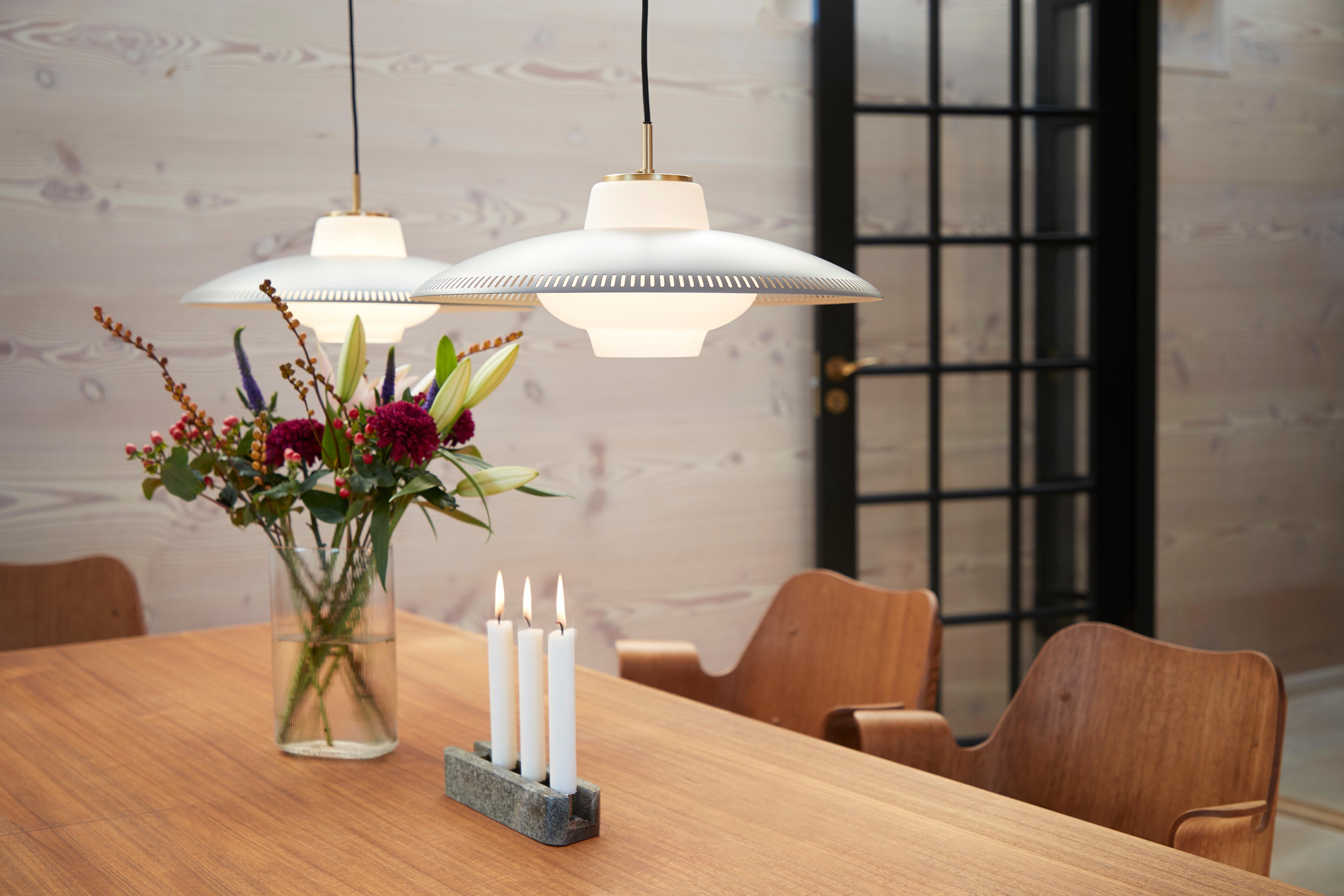 Opal Shade Pendant Lamp, by Arne Hovmand-Olsen from Warm Nordic For Sale 11