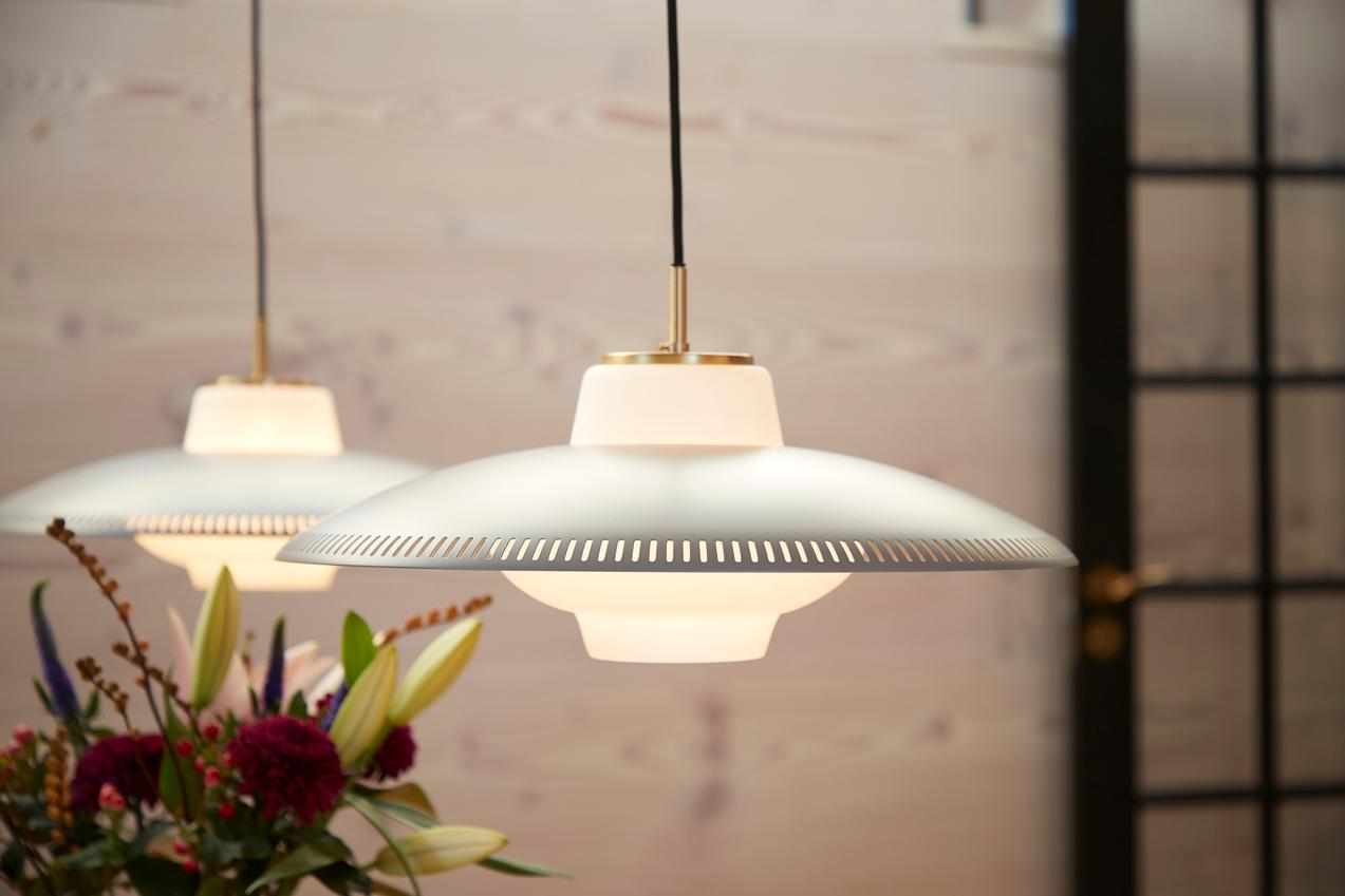 Steel Opal Shade Ultimate Grey Pendant by Warm Nordic For Sale