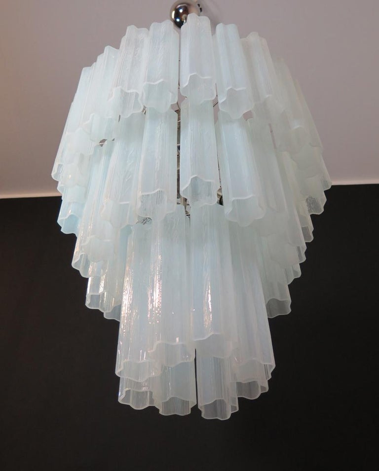 Opal Silk Tronchi Chandelier In Toni Zuccheri Style Murano For Sale At 