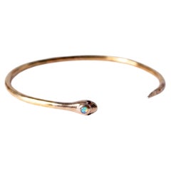 Opal Snake Bracelet Serpent Open Bangle Animal Cuff J Dauphin