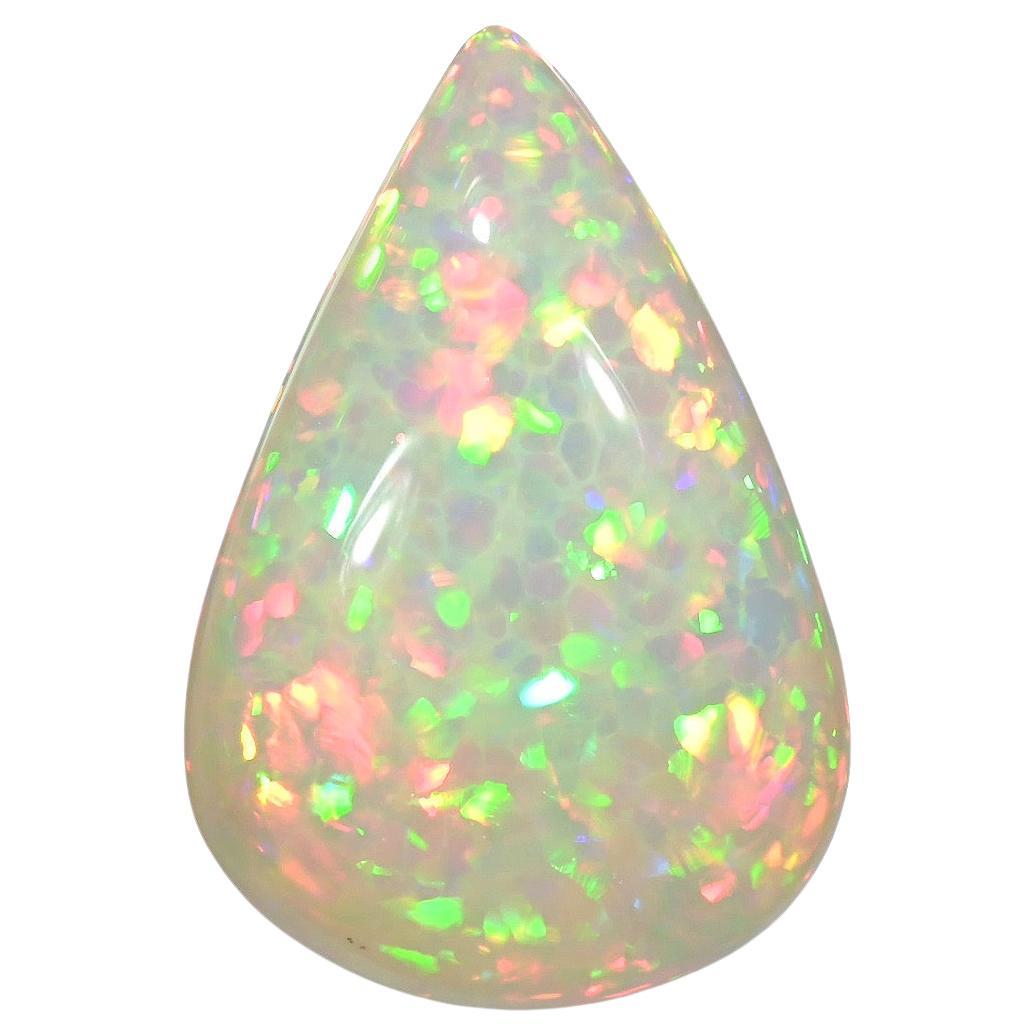 Pierre précieuse en forme de poire éthiopienne naturelle en opale de 10.37 carats