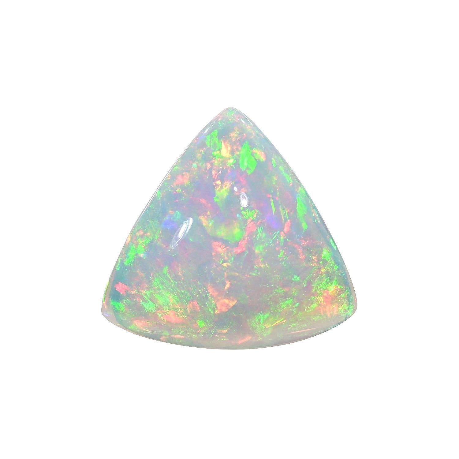 Natural 12.00 carat trillion Ethiopian Opal loose gemstone, offered unmounted to a unique gem connoisseur.
Returns are accepted and paid by us within 7 days of delivery.
We offer supreme custom jewelry work upon request. Please contact us for more