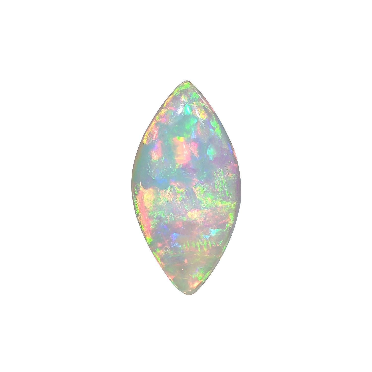 Natural 13.88 carat Marquise Ethiopian Opal loose gemstone, offered unmounted to a fine gem lover.
Returns are accepted and paid by us within 7 days of delivery.
We offer supreme custom jewelry work upon request. Please contact us for more