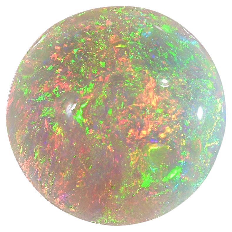 Pierre précieuse naturelle éthiopienne ronde en opale de 16,94 carats
