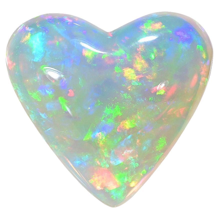 Opal Stone 17.23 Carat Heart Shape Natural Ethiopian Loose Gemstone (pierre précieuse en vrac)