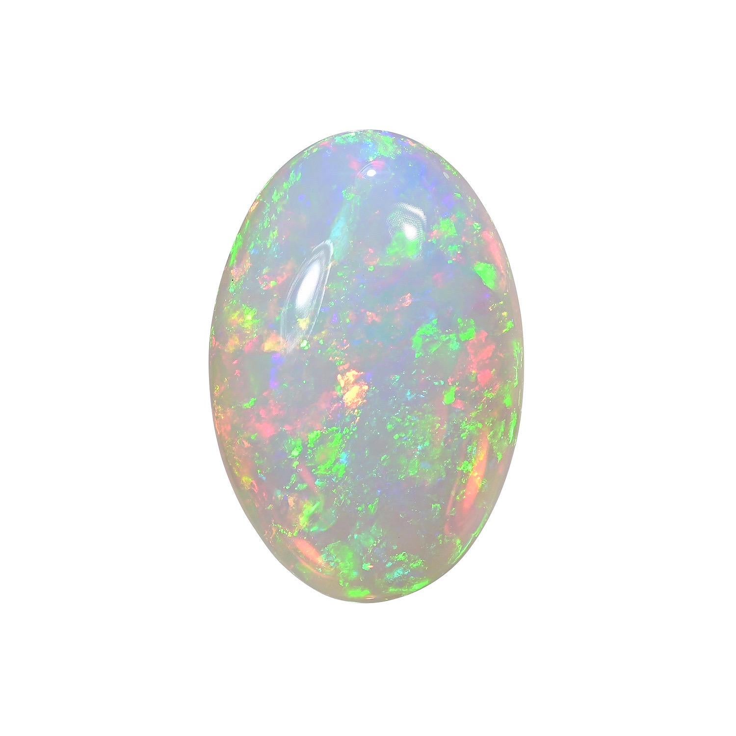 Contemporain Pierre précieuse en opale éthiopienne ovale naturelle de 22.20 carats en vente
