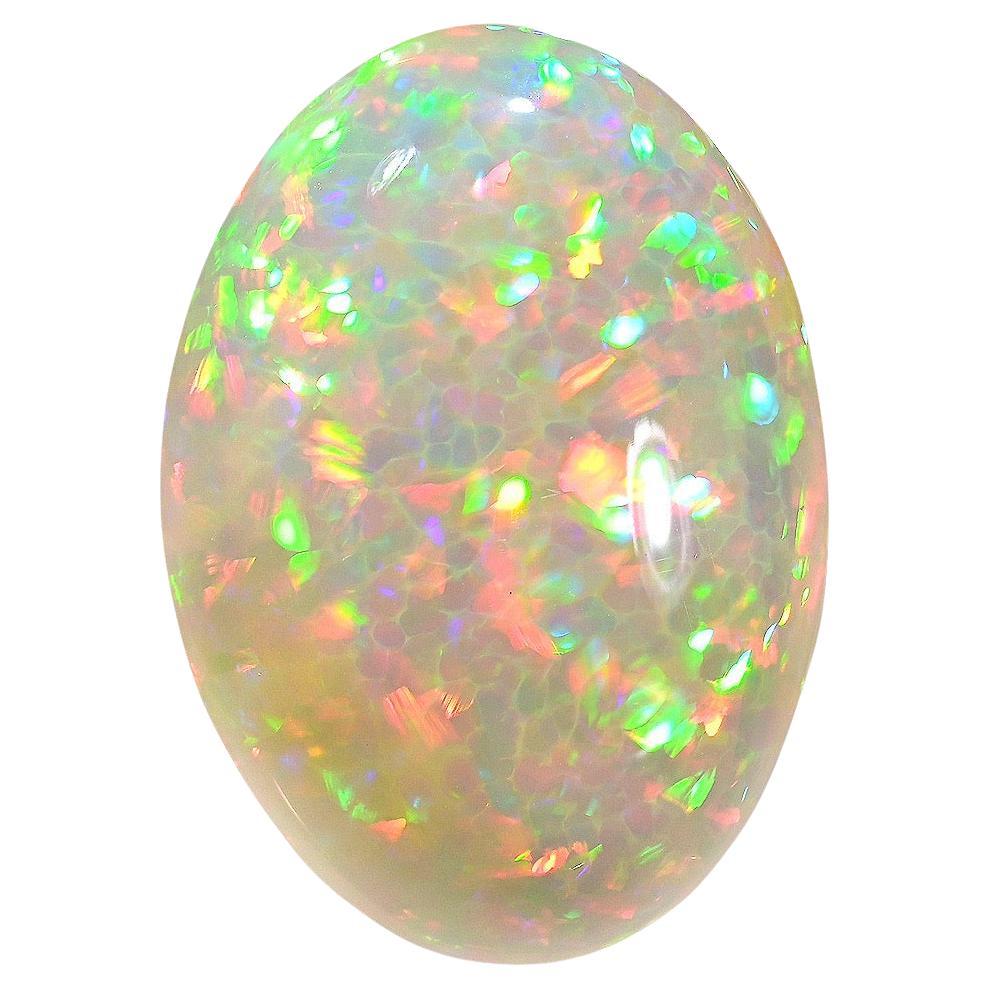 Opal Stone 25.67 Carat Oval Natural Ethiopian Loose Gemstone For Sale