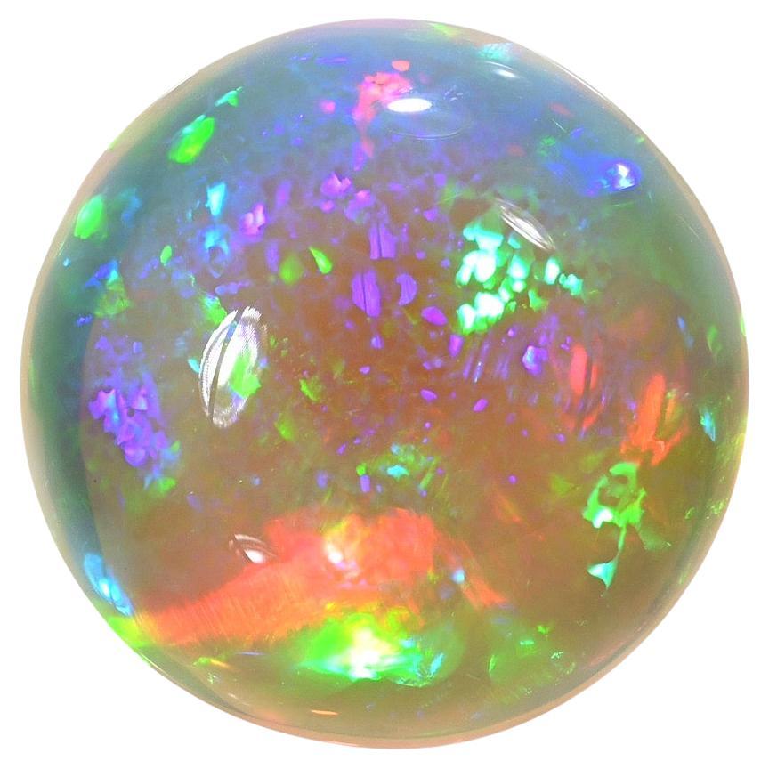 Opal Stone 29.98 Carat Round Natural Ethiopian Loose Gemstone For Sale