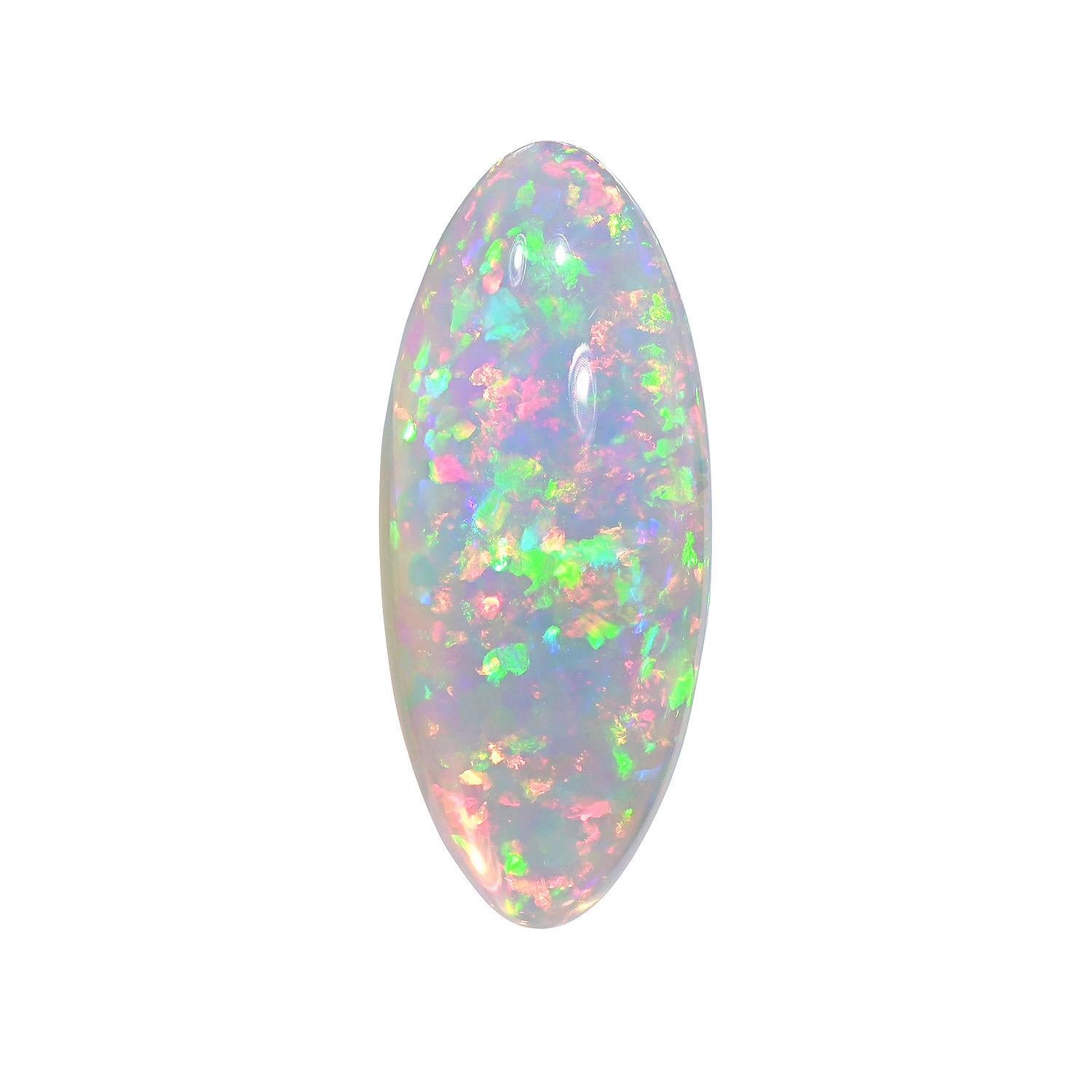 Contemporary Opal Stone 38.92 Carat Natural Ethiopian Marquise loose Gemstone For Sale