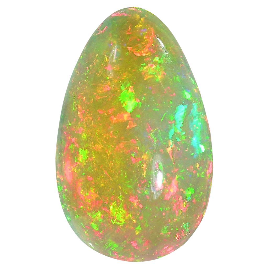 Opal Stone Pear Shape 22.17 Carat Natural Ethiopian Loose Gemstone For Sale