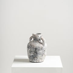 Opal Vase, Handmade Textured Terracotta in Gray