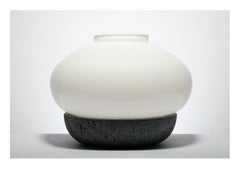 Aurora Volta Blanco Ópalo Lámpara Vela Grande