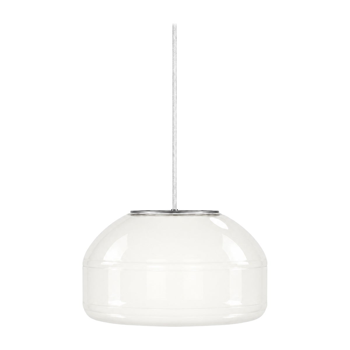 Opal White Blown Glass Pendant Light Modern Minimalist Hanging Lamp