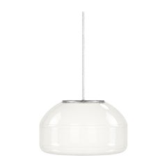 Opal White Blown Glass Pendant Light Modern Minimalist Hanging Lamp