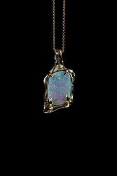Opal World no.1 (10K, Australian Precious Opal Pendant) by Ken Fury