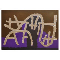 Lithographie sur papier Opale N. 3 de Guiseppe Capogrossi, 1972