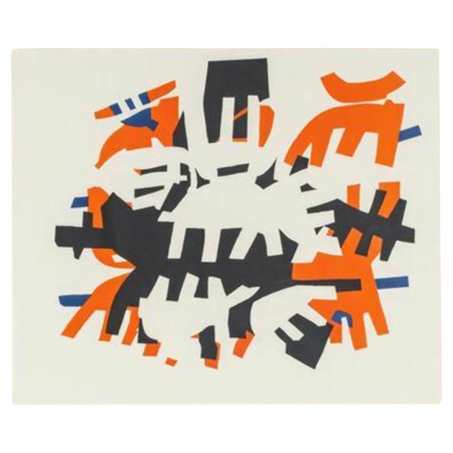 Opale N.1 Litografía sobre papel de Guiseppe Capogrossi, 1971