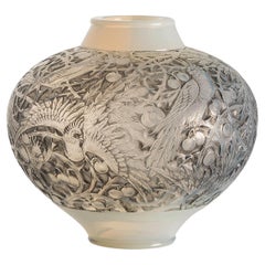 Antique Opalescent Aras Vase No. 919 by René Lalique 1920s