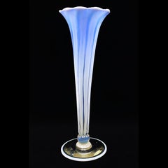 Opalescent - Blue Pastel Favrile Art Glass Vase Louis Comfort Tiffany LCT 1916