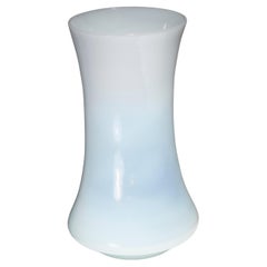 Zylindrische Vase aus opalisierendem Glas, 1960er-Jahre