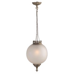 Opalescent Globe Lantern, England, Circa 1890