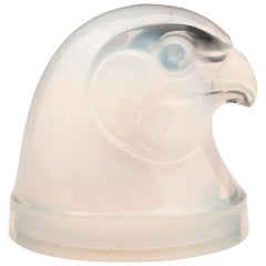 Opalescent Hawk Head by Rene Lalique