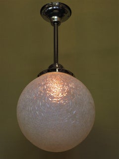 Opalescent Ice Blue Globe