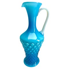 Opalescent Italian Opaline Pitcher from Florence 1950s