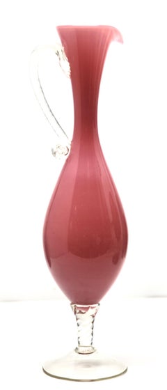 Opalescent Italian Opaline Pitcher from Florence
