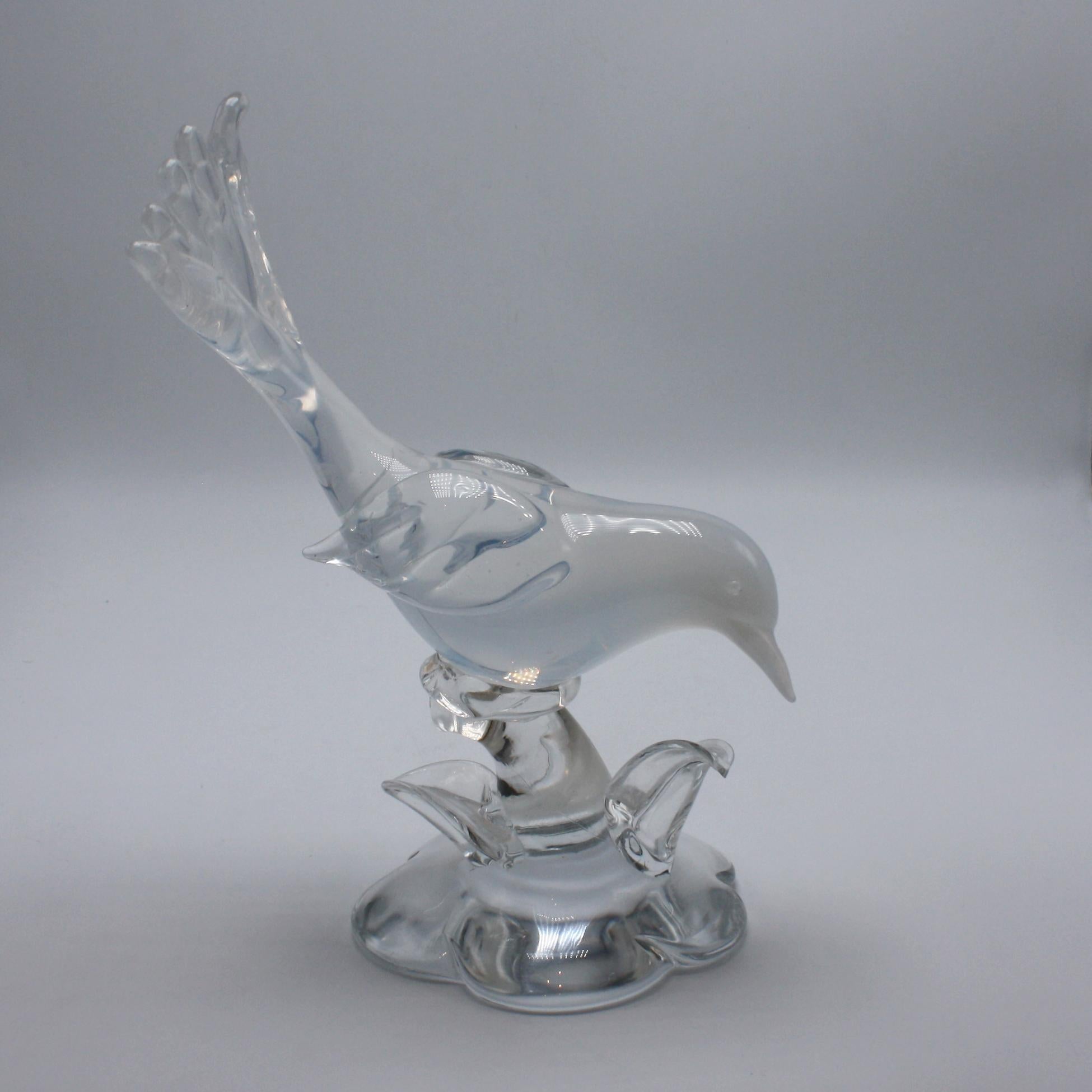 Murano Glass Opalescent Murano Bird, circa 1960