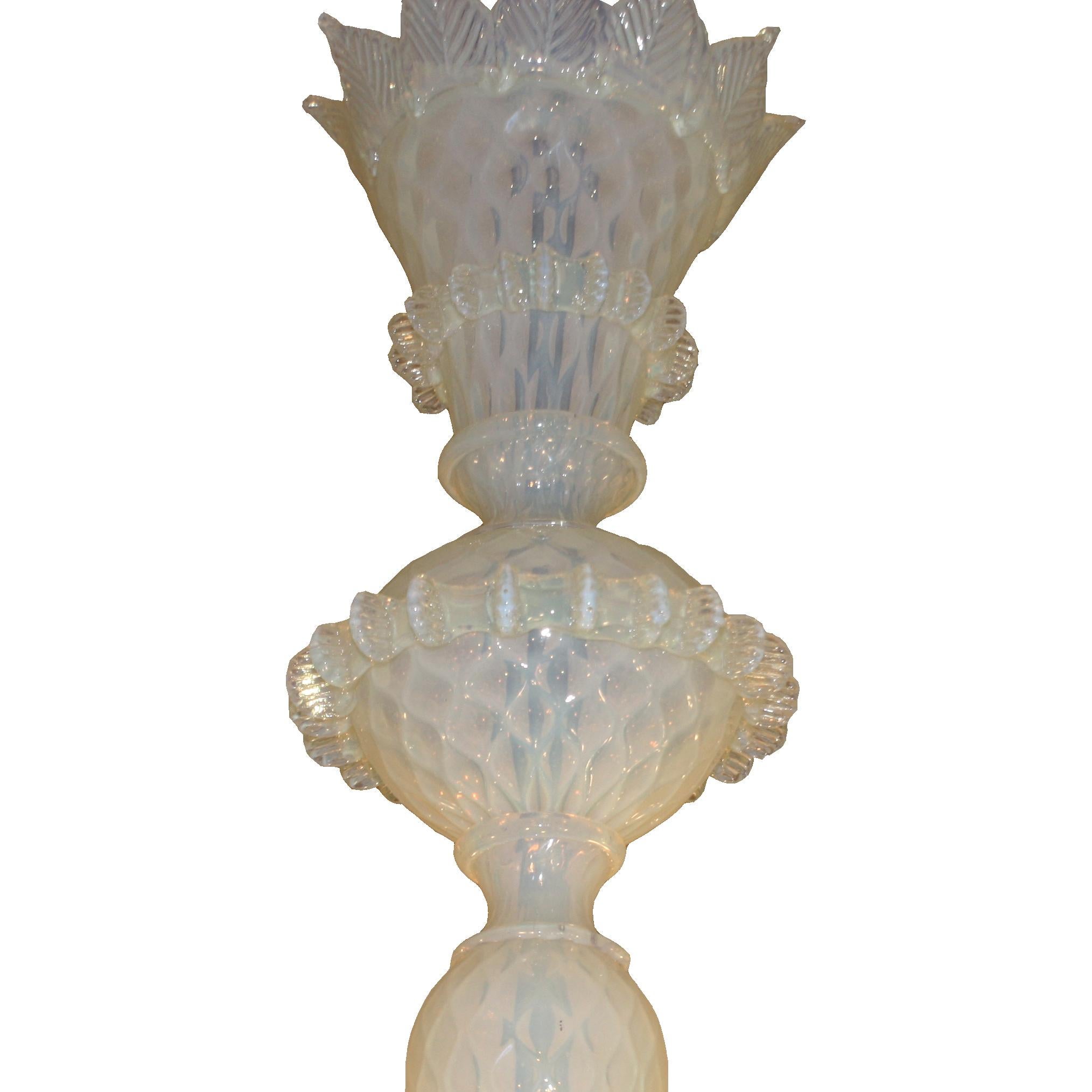 Opalescent Murano Chandelier, circa 1960 In Good Condition In Dallas, TX