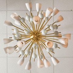 "Sputnik in vetro di Murano "Opalina