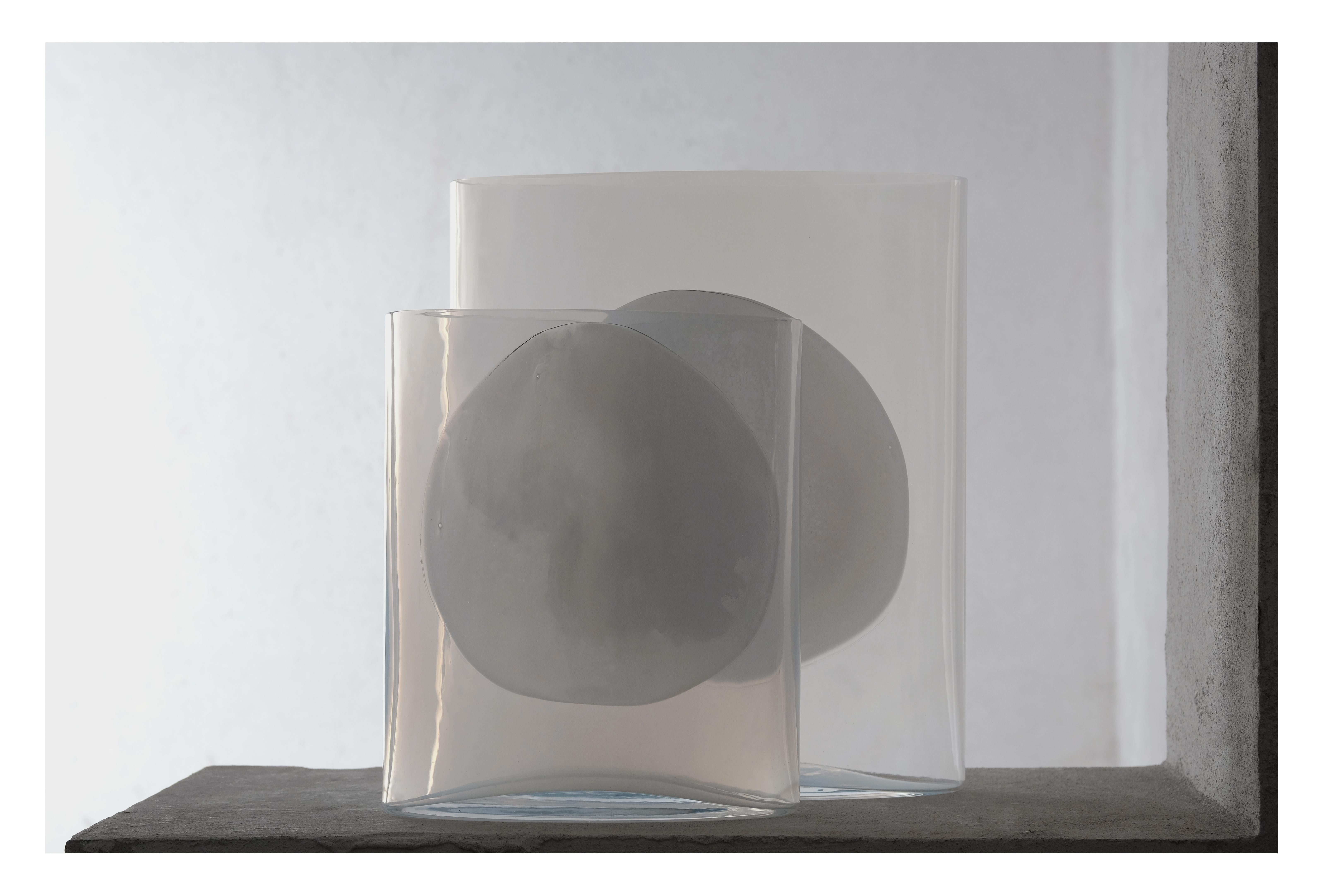 Opaline Big Isla Glass Vase In New Condition For Sale In San Andreas Atoto, MX