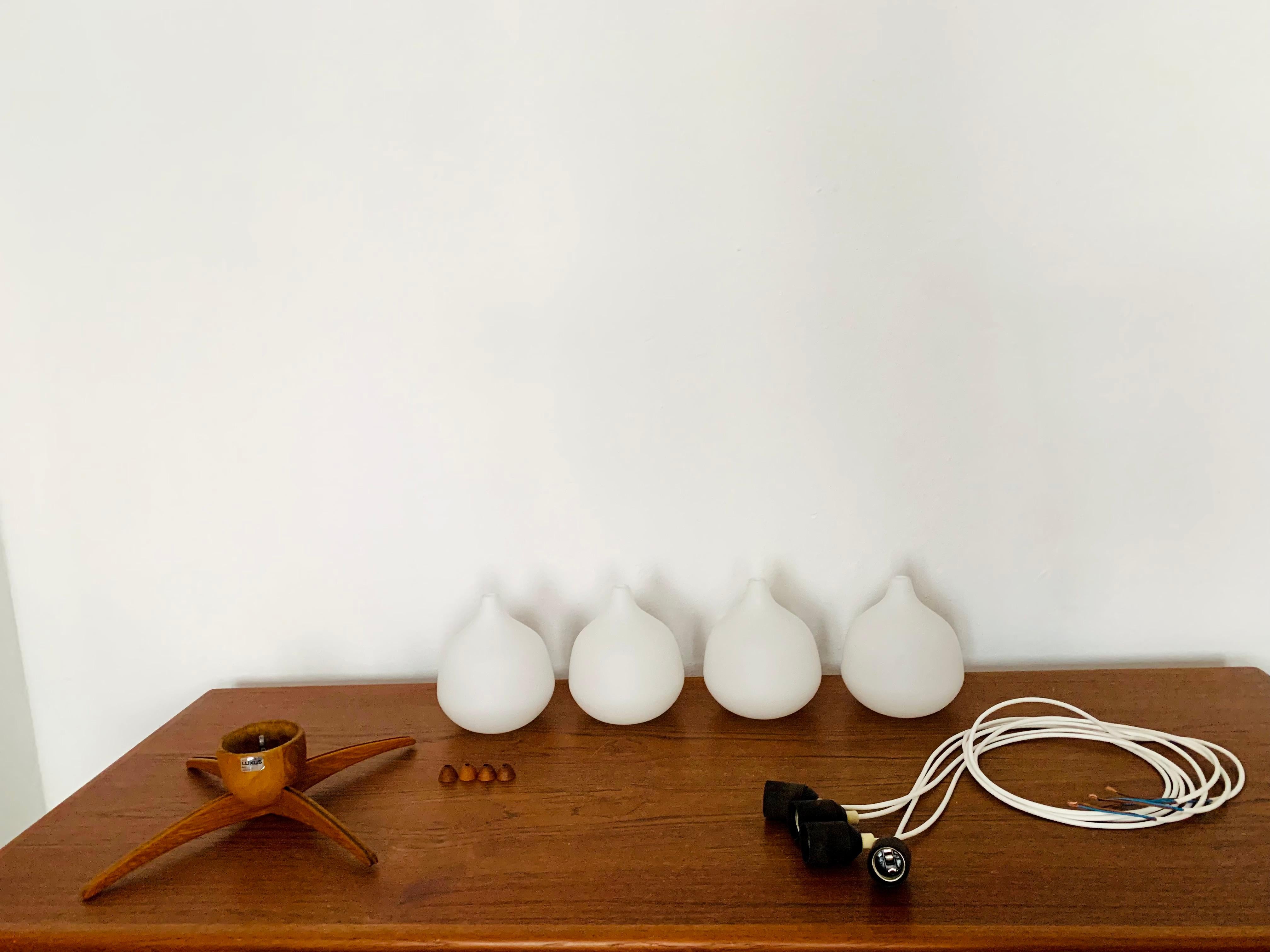 Opaline Cascading Lamp by Uno and Östen Kristiansson for Luxus For Sale 8