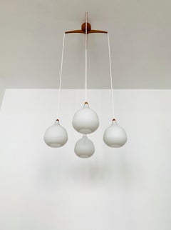 Opaline Cascading Lamp by Uno and Östen Kristiansson for Luxus